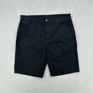 Dickies Carpenter Shorts Mens 38 Black Ripstop Stretch Workwear Outdoor Casual